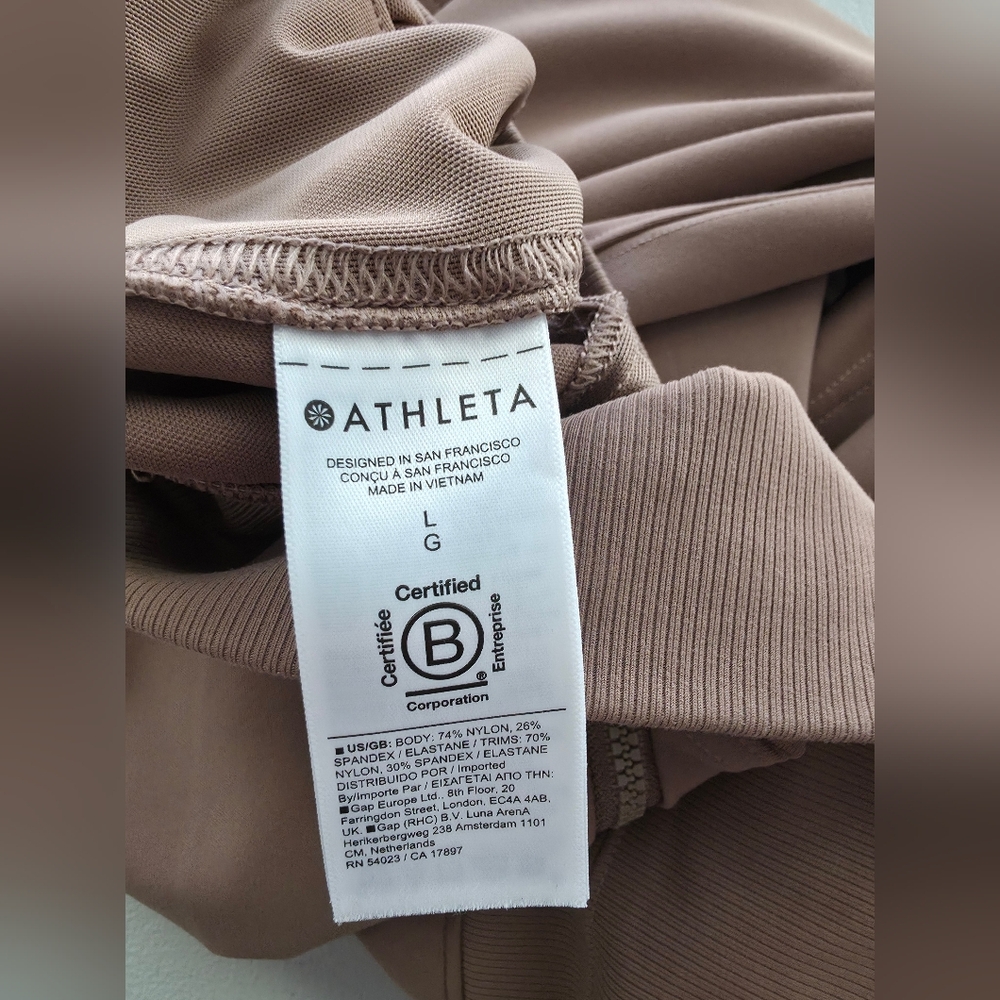 Athleta Venice Joggers High Rise Tan Brown Comfy Athleisure Clean Girl Aesthetic - Picture 10 of 15